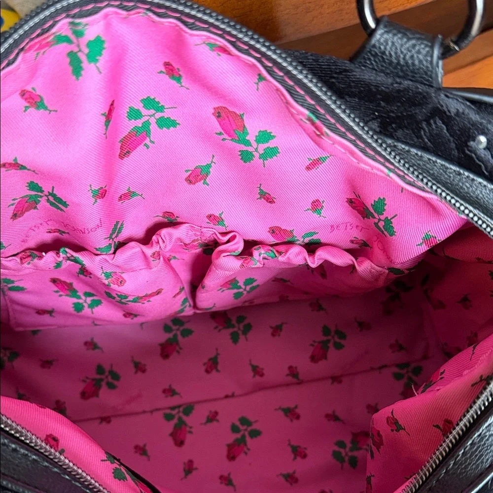 Betsey Johnson Black Bow Satchel - Picture 7 of 7